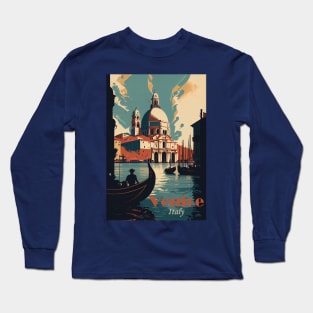 Venice Retro Italy Long Sleeve T-Shirt